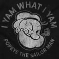 thumbnail image 2 of Popeye Sailor Man Quote What I Yam Unisex Plus Size Sweatshirt Brisco Brands 4X, 2 of 4
