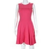 Pre-owned|Nanette Lepore Womens Sleeveless Scoop Neck A Line Dress Pink Size 0 LL19LL