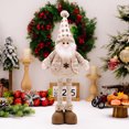 thumbnail image 3 of Muñeco de nieve telescópico de Papá Noel europeo de Navidad 2024, decoración para fiestas navideñas, escena familiar, diseño de ambiente, accesorios, 3 of 5