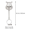 thumbnail image 3 of 1 Pc Durable Clarinet Music Stand Portable Music Score Marching Music Stand (Silver), 3 of 6