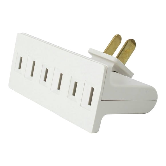 Adaptador Multicontacto Sanelec 1506 Tipo Bisagra 3 Contactos Blanco