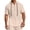 Khaki-A#50610BB, variant on Hearthz Men’s Linen Blend Hooded Henley Shirts Drawstring Button Men's Shirts Short Sleeve Summer Beach Men's T-Shirts