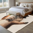 thumbnail image 4 of Spring Is Coming Large Area Rugs 6x9 ft Groundhog Festival Groundhog Carrot Washable Rug Non Slip Indoor Carpet Absorbent Floor Mat for Living Room Bedroom Dining Room, 4 of 9