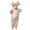 C-Beige, variant on Kids' Long Sleeve Hooded Jumpsuit Animal Girls Dress up Clothes Boy Halloween 4-5 Years