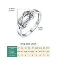 thumbnail image 5 of ChicSilver Mother Daughter Ring, Daughter Gifts from Mom, S925 Sterling Silver Knot Ring Dainty Stackable Rings Bands for Women Promise Rings for Her Jewelry Birthday Gifts, 5 of 7
