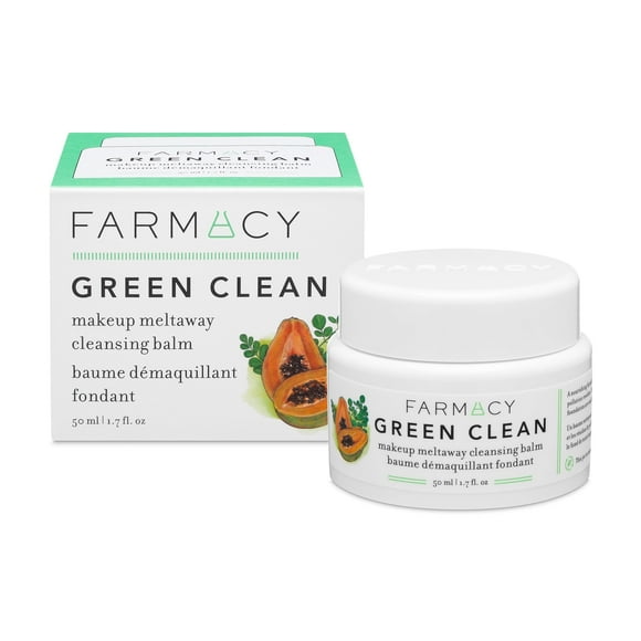 Farmacy Natural Makeup Remover - Green Clean Makeup Meltaway Cleansing Balm Cosmetic - Travel Size 1.7 Oz