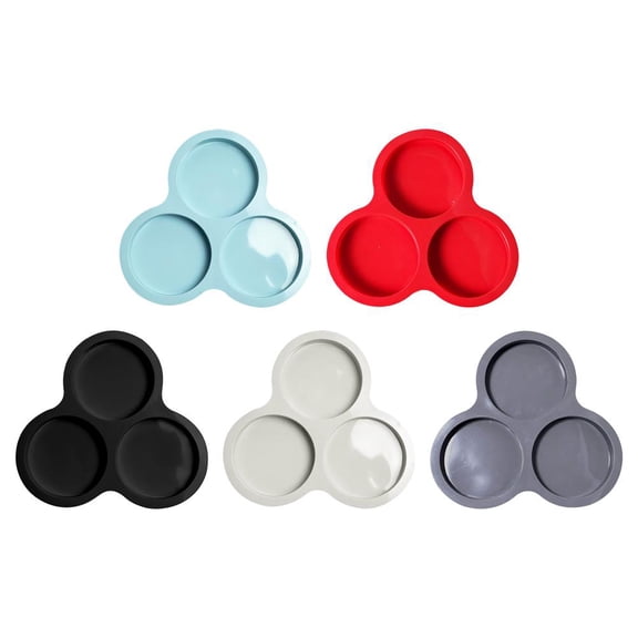 SharkTRUE Silicone Cake Mold Fryer Egg Pan Reusable 3-Cavity Muffin Cake Cooking Mould Accessories Baking