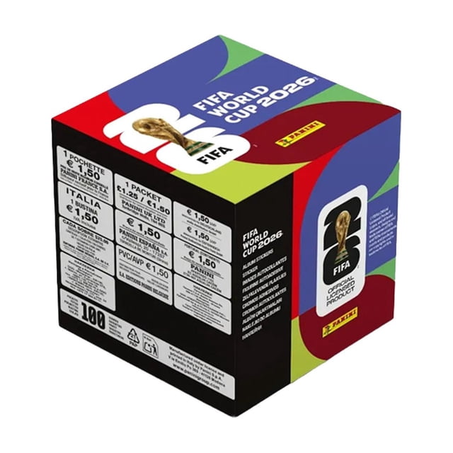 Caja de 100 Sobres Panini Copa Mundial de la FIFA 2026