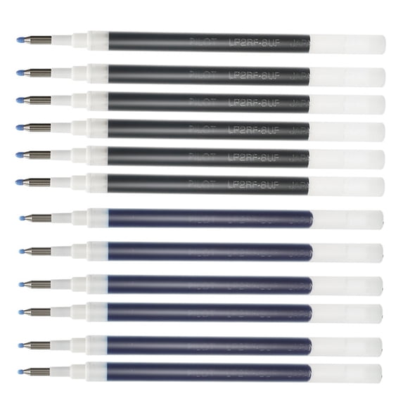 Pen Refill Ink For Pentel 0.5mm Needle Tip LP2RF-8EF/UF Liquid Gel Pen Black/Blue Ink