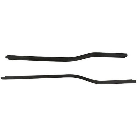 Front Outer Door Window Belt Weatherstrip Set of 2 - Compatible with 1999 - 2016 Ford F-250 Super Duty Crew Cab Pickup 2000 2001 2002 2003 2004 2005 2006 2007 2008 2009 2010 2011 2012 2013 2014
