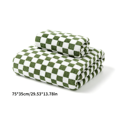 thumbnail image 2 of Checkered Towels, Soft Large Towels Quick Dry for Beach Pool Swim Bathroom Spa Shower Gym,29.53x13.78 Inch(Green), 2 of 5