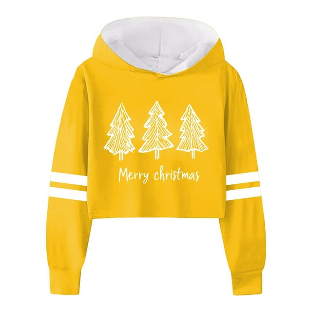 Big Kid Children Girls Long Sleeve Letters Solid Color Short Hoodie Hoodie Top For Large Children Zip up Jacket 18 Month 12 14 Zipper 5t Plain Women Toddler Zipper Sweatshirt Girl G Yellow 12-13 Years