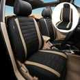 thumbnail image 3 of Maidao Car Seat Covers for FIAT for Croma 1985-1996 5 Seats Compatible Airbag Leather Waterproof Front Rear Cushion Protector Full Set Beige, 3 of 8