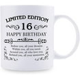 thumbnail image 2 of 16th Birthday Gifts for Girl Boy - 11 oz Coffee Mug - 16 Year Old Present Ideas for Son, Daughter, Sister, Brother, Friend, Colleague, Classmate (16th Birthday Gift), 2 of 6