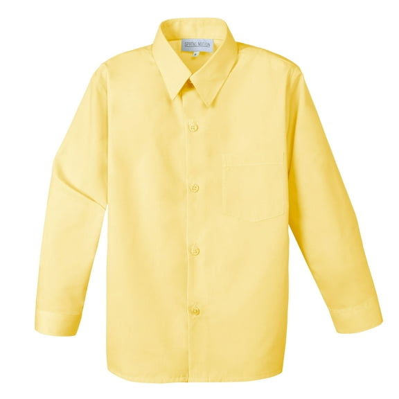 Spring Notion Boy's Cotton Blend Long Sleeve Dress Shirt