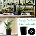 thumbnail image 4 of 100 Pack Flexible Plant Nursery Pots, Nursery Pots Plastic Seedling Starting Pots with Drainage Holes Soft Flower Pots Plant Container with Plant Labels, Black, 4 of 16