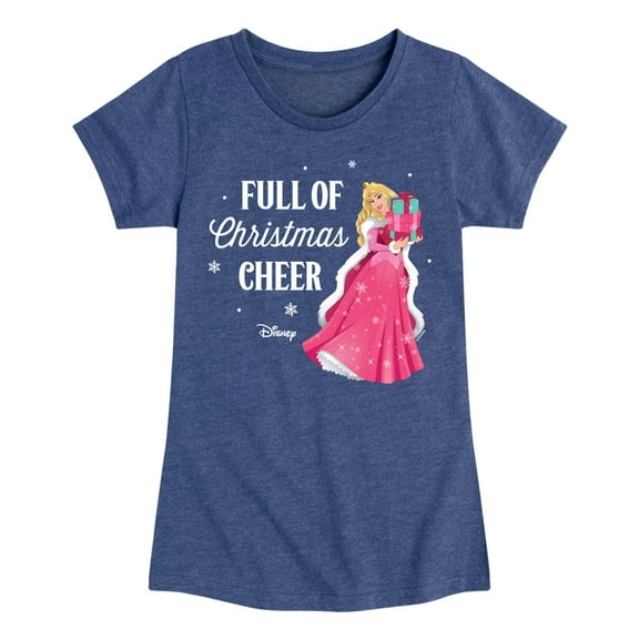 Disney Princess - Full Of Christmas Cheer Aurora - Toddler Girls Short Sleeve T-Shirt