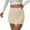 Beige, variant on ABATAB Skort Skirts for Women Comfy Ribbed Casual High Waist Outdoor Skorts Lightweight Going out Party Shorts