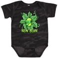 thumbnail image 3 of Inktastic New Bean Cute Sleeping Bean in Leaves and Vines Boys or Girls Baby Bodysuit, 3 of 5