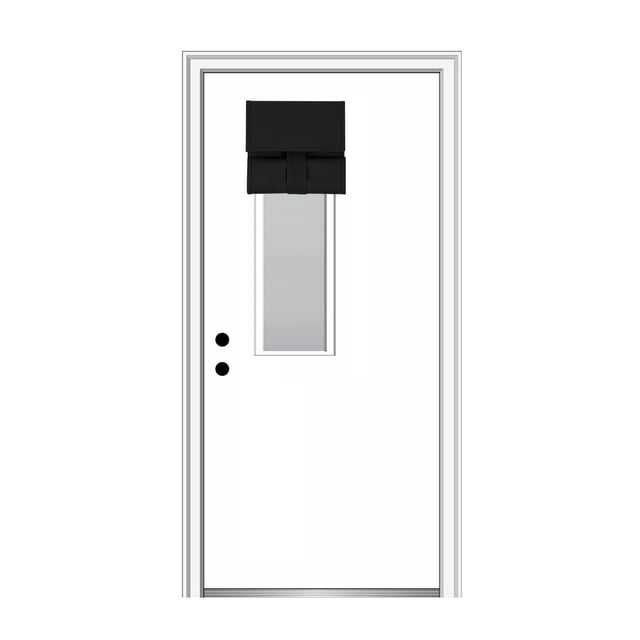 Cortinas YSYY 100% opacas para puerta francesa, 230 g/m², 8 x 36 cm, color negro