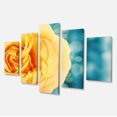 thumbnail image 2 of Rose Flower with Lit up Background - Large Floral Canvas Artwork, 2 of 3