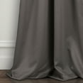 thumbnail image 4 of Lush Dcor Isolé Oeillet Occultant Fenêtre Rideaux Gris Foncé Set 52X108, 4 of 6