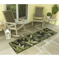 thumbnail image 2 of Liora Manne Marina Jungle Leaves Indoor Outdoor Rug Area Black, 2 of 7