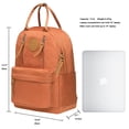 thumbnail image 2 of Mochila escolar unisex KAUKKO con compartimento para computadora portátil de 10 pulgadas KS06 Naranja, 2 of 5