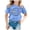 Light Blue, variant on ibiyuan First Day Of School Shirt Kids Girl Short Sleeve Shirts Back To School Shirts for Teens Kids T-Shirt Graphic Tees Top Loose Fit Happy First Day Of Kindergarten