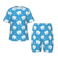 thumbnail image 1 of Balery Cute Polar Bear Conjunto de Pijama Infantil de Manga Corta con Estampado – Ropa de Dormir de Algodón Suave-Large, 1 of 6