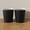 Black, variant on Wastebasket, Round Lidless Straight Throw Design Large Plastic Wastebasket for Home Kitchens and Coffee Shops Pack of 2
