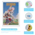 thumbnail image 3 of Dumbo Diamond Art Painting for Adult, DIY Full Round 5D Diamond Drill Kit, Gem Art Craft Home Decor, Wall Painting Kit for Kids, 3 of 8