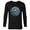Black, variant on Star Wars Darth Vader Retro Helmet and Name - Long Sleeve T-Shirt for Men - Customized-Navy