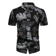 thumbnail image 4 of Aloohaidyvio big mens tops,Men Hawaiian Short Sleeve Beach Shirt Printed Summer Casual Shirts,Hawaiian Shirt for Men, 4 of 5