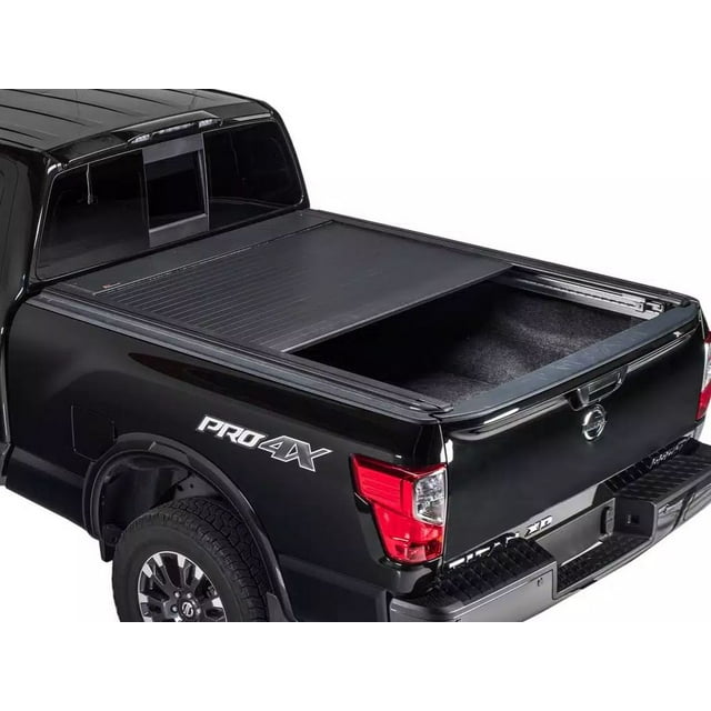 Pace Edwards Tonneau Cover KEF189 UltraGroove Electric; Power Retractable; Black Matte; Aluminum; Lockable Using Tailgate Handle Lock; With Canister And Standard Rails Kit