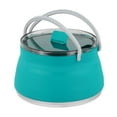 thumbnail image 2 of Hervidor de agua plegable para acampar, , cafetera, interior, exterior, Camping, senderismo, Picnic, mochilero, de Gas, cocina de Azul DYNWAVEMX Hervidor plegable, 2 of 8