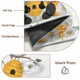 thumbnail image 6 of Yellow Gnomes Round Area Rug 4Ft Washable Circle Rugs for Bedroom Dining Room, Bees Spring Floral Daisy Branches Non-Slip Carpet Floor Mats Indoor Outdoor Carpet Runner Aesthetic Home Decor, 6 of 8