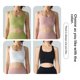 thumbnail image 1 of Camiseta deportiva sin mangas color piel para mujer, de una pieza, transpirable, para primavera y verano, para yoga, con espalda en T, sujetador deportivo, 1 of 4