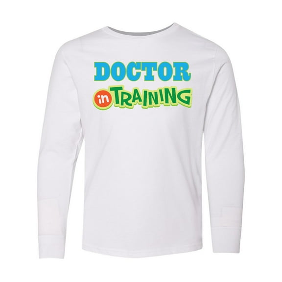 Inktastic Doctor In Training Long Sleeve Youth T-Shirt