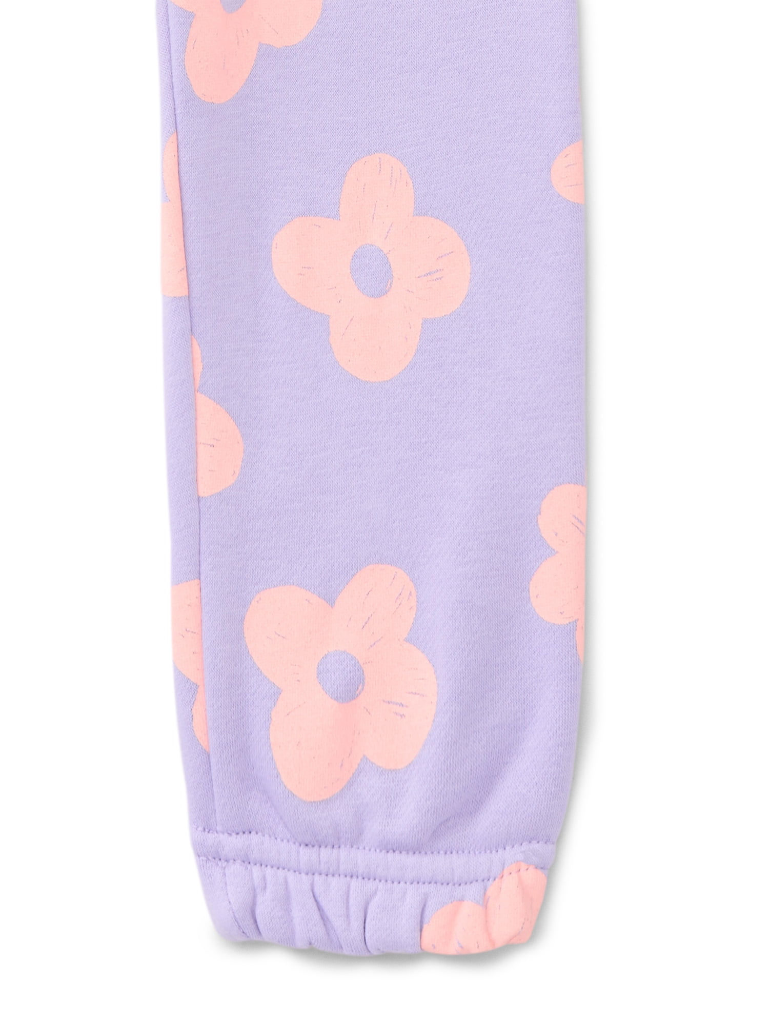 Wonder Nation Toddler Girls Fleece Jogger Pants, Sizes 2T-5T