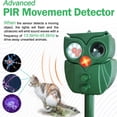thumbnail image 4 of JahyElec Solar Animal Repeller,2 Pack Ultrasonic Cat Repellent Outdoor with Motion Sensor Waterproof Deer Deterrent with LED Flash Light Deterrent Raccoons Skunks, 4 of 6