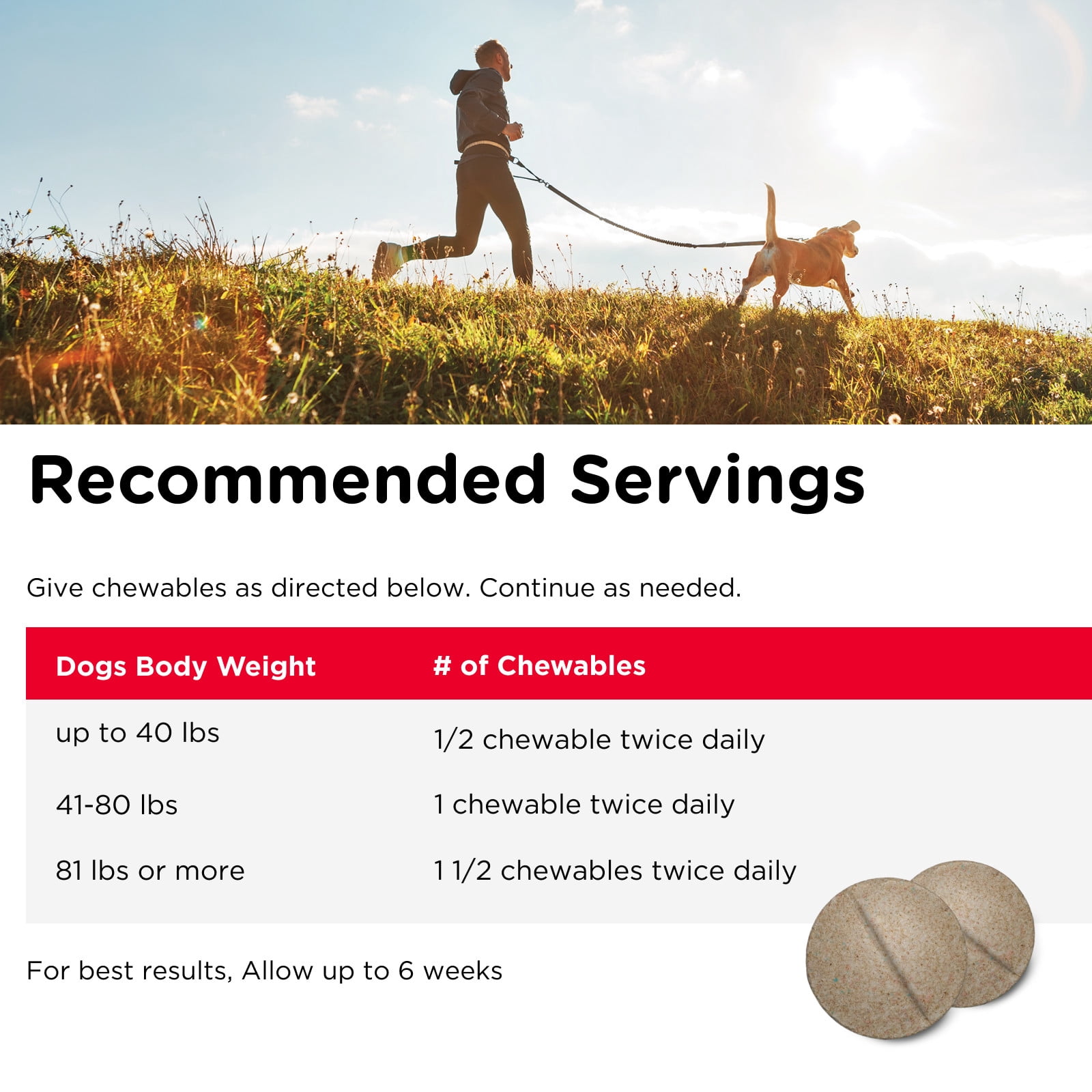 Nutri-Vet Hip & Joint Regular Strength Chewable Supplements for Dogs, 180 Count