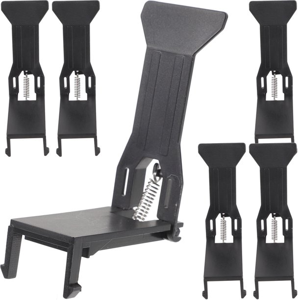 CRAFTHROU 6Ud Clips Para Caja Registradora Para Sujetar Billetes En Negro Material Plástico