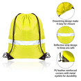 thumbnail image 4 of Northern Brothers 80 Pcs Lightweight Nylon Drawstring Reflective Backpacks, Yellow, Gym, Sports & Daily - Use, Ideal for Teens, 4 of 7