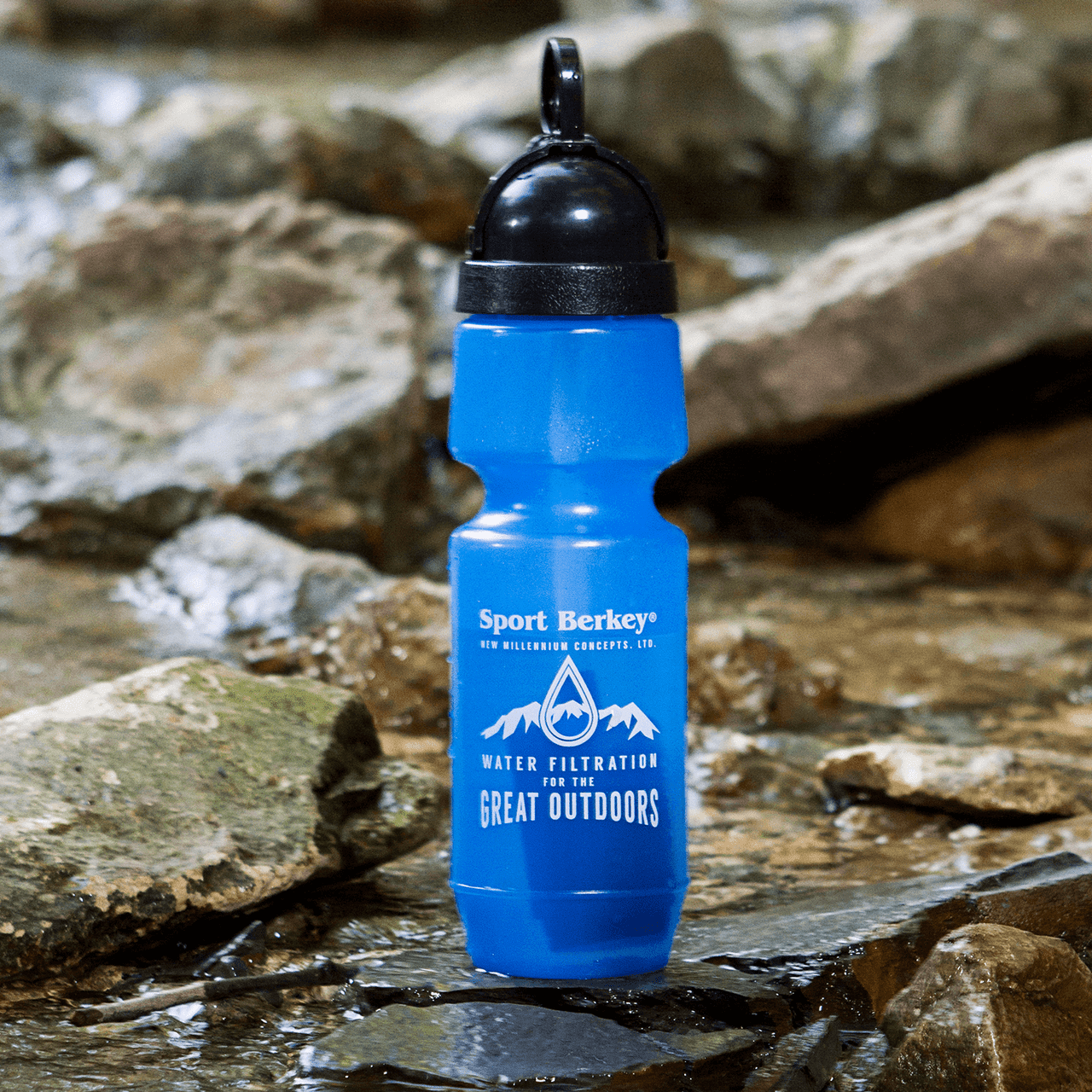 Berkey Sport Filtered Water Bottle BPA Free Portable 22oz, Personal Water Filters for on The go Water Purification-3 Pack New