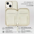 thumbnail image 3 of KOMI for iPhone 15 Crossbody Wallet Case, Card Holder Phone Purse for Women, RFID Blocking Zipper Leather Cover Gift with Wrist Strap for iPhone 15/ iPhone 15 Pro/ iPhone 15 Plus/iPhone 15 Pro Max, 3 of 9
