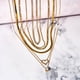 thumbnail image 2 of JeenMata Multipack 6 piezas colgante de collar en capas para mujer, chapado en oro amarillo, cadena de oro, collar de gargantilla, collar en capas de espiga, regalo de joyería, 2 of 6
