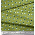 thumbnail image 3 of Soimoi Green Rayon Fabric Shells Ocean Printed Craft Fabric by the Yard 42 Inch Wide, 3 of 3