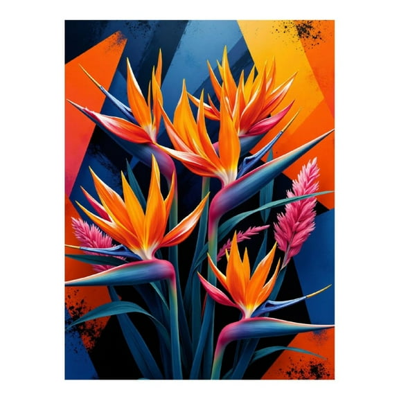 Diamond Art Kit for Adults, Birds Of Paradise Artistry Diamond Painting for Adults Beginners, 5D DIY Diamond Art Painting Kits, Colorful Diamond Painting Craft for Home Decor 12x16