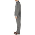 thumbnail image 3 of Mens Side Vent 2 Piece Silver Gray Classic Fit Suit, 3 of 6